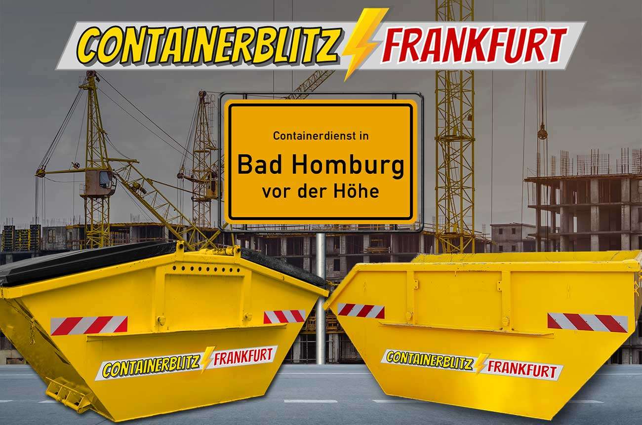 Container für Bauschutt mit und ohne Deckel in Bad Homburg vor der Höhe