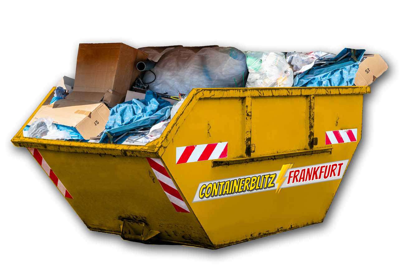 Verpackungsmüll Container inkl. günstiger Entsorgung in Frankfurt und Umgebung.